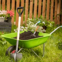 Wheelbarrow - Gardening tools names with pictures